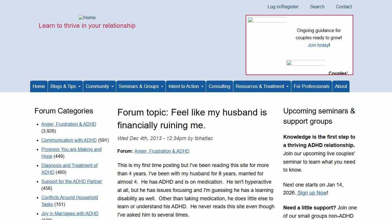 Feel like my husband is financially ruining me. | ADHD and Marriage