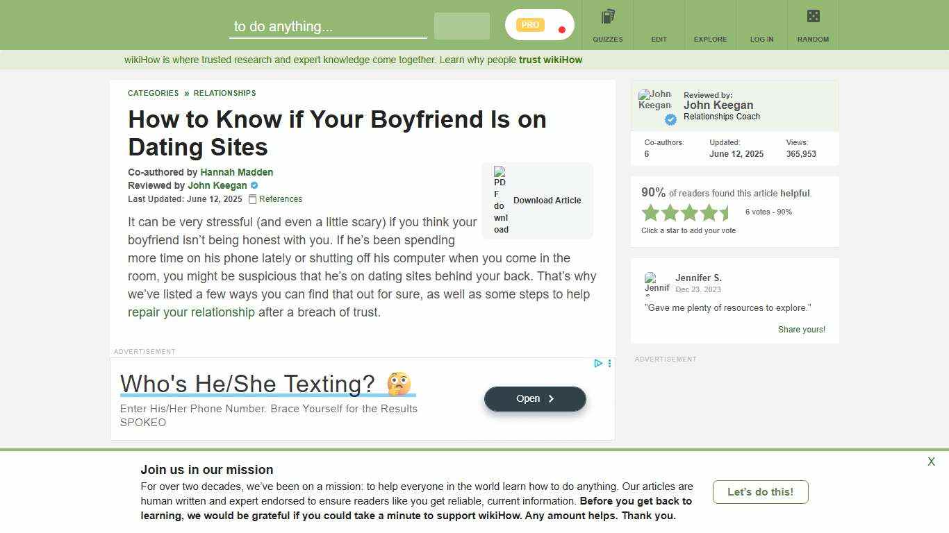 11 Simple Ways to Know if Your Boyfriend Is on Dating Sites